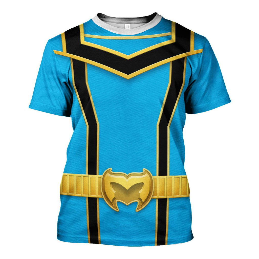 OodieGang Power Rangers Mystic Force (2006) Blue Costume Hoodie Sweatshirt T-Shirt Tracksuit - OodieGang.com