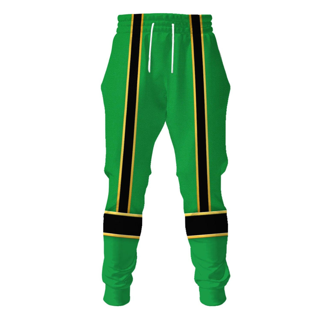 OodieGang Power Rangers Mystic Force (2006) Green Costume Hoodie Sweatshirt T-Shirt Tracksuit - OodieGang.com