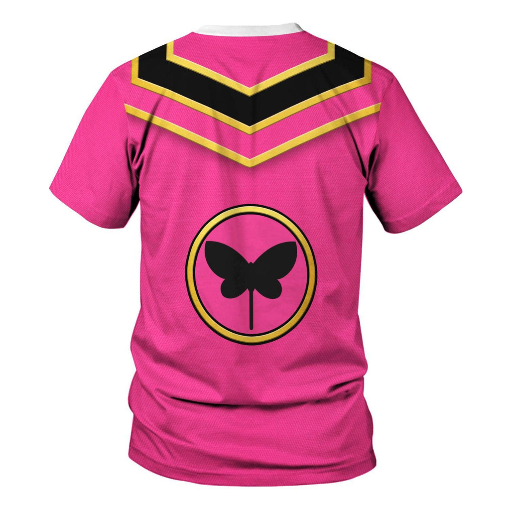 OodieGang Power Rangers Mystic Force (2006) Pink Costume Hoodie Sweatshirt T-Shirt Tracksuit - OodieGang.com