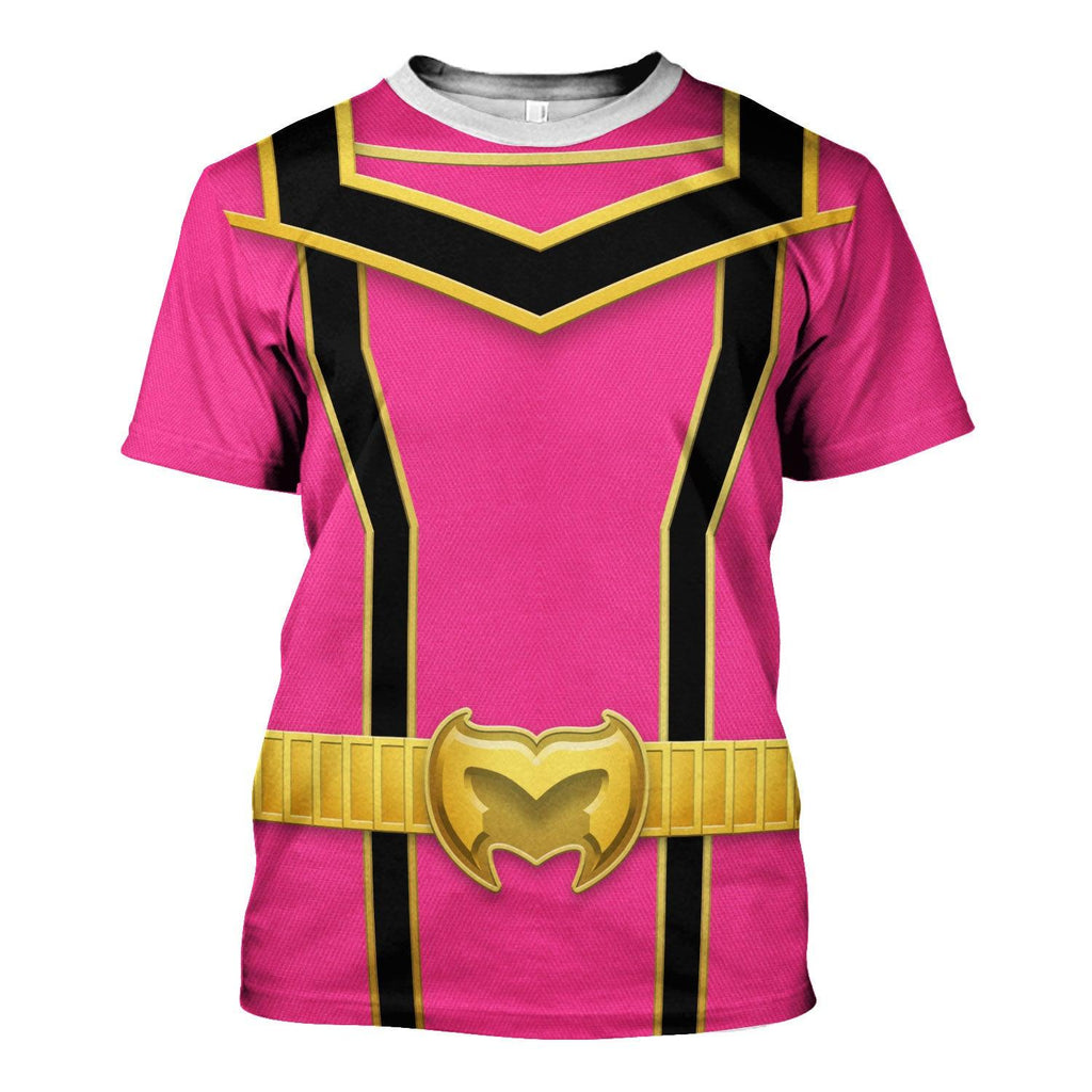 OodieGang Power Rangers Mystic Force (2006) Pink Costume Hoodie Sweatshirt T-Shirt Tracksuit - OodieGang.com