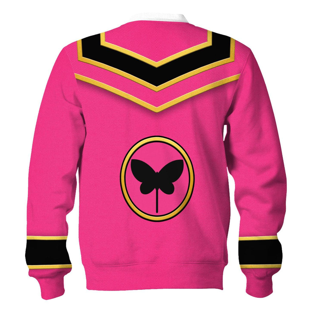 OodieGang Power Rangers Mystic Force (2006) Pink Costume Hoodie Sweatshirt T-Shirt Tracksuit - OodieGang.com