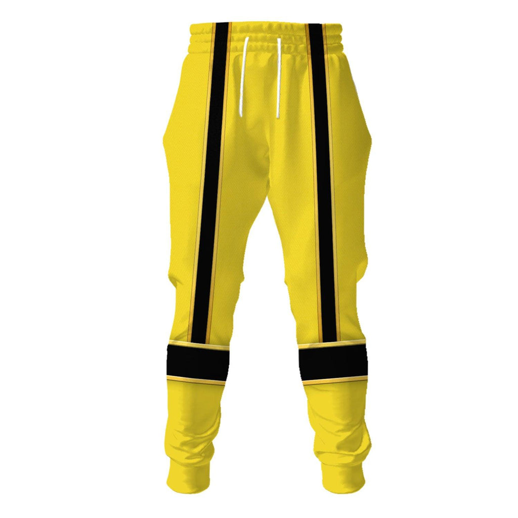 OodieGang Power Rangers Mystic Force (2006) Yellow Costume Hoodie Sweatshirt T-Shirt Tracksuit - OodieGang.com