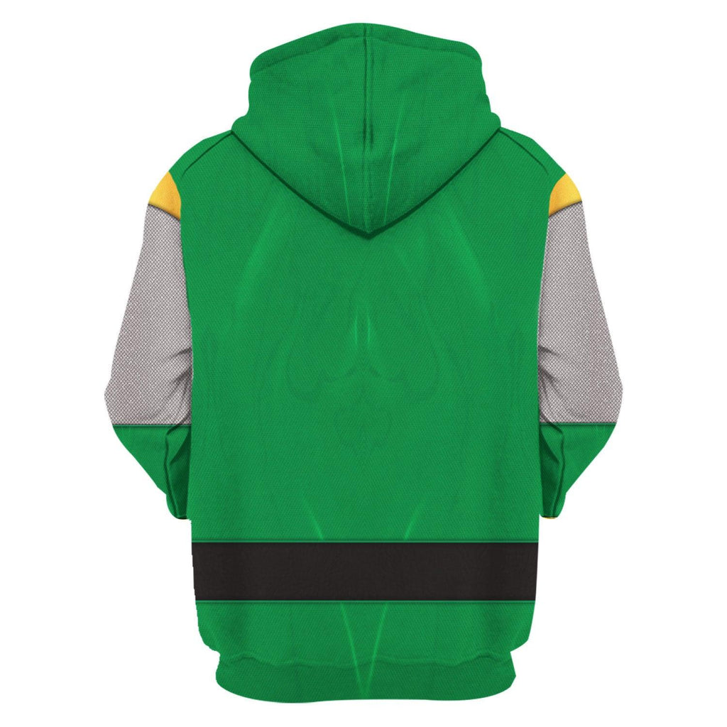 OodieGang Power Rangers Ninja Storm Green Ranger Hoodies Sweatshirt T-shirt Hawaiian Tracksuit - OodieGang.com