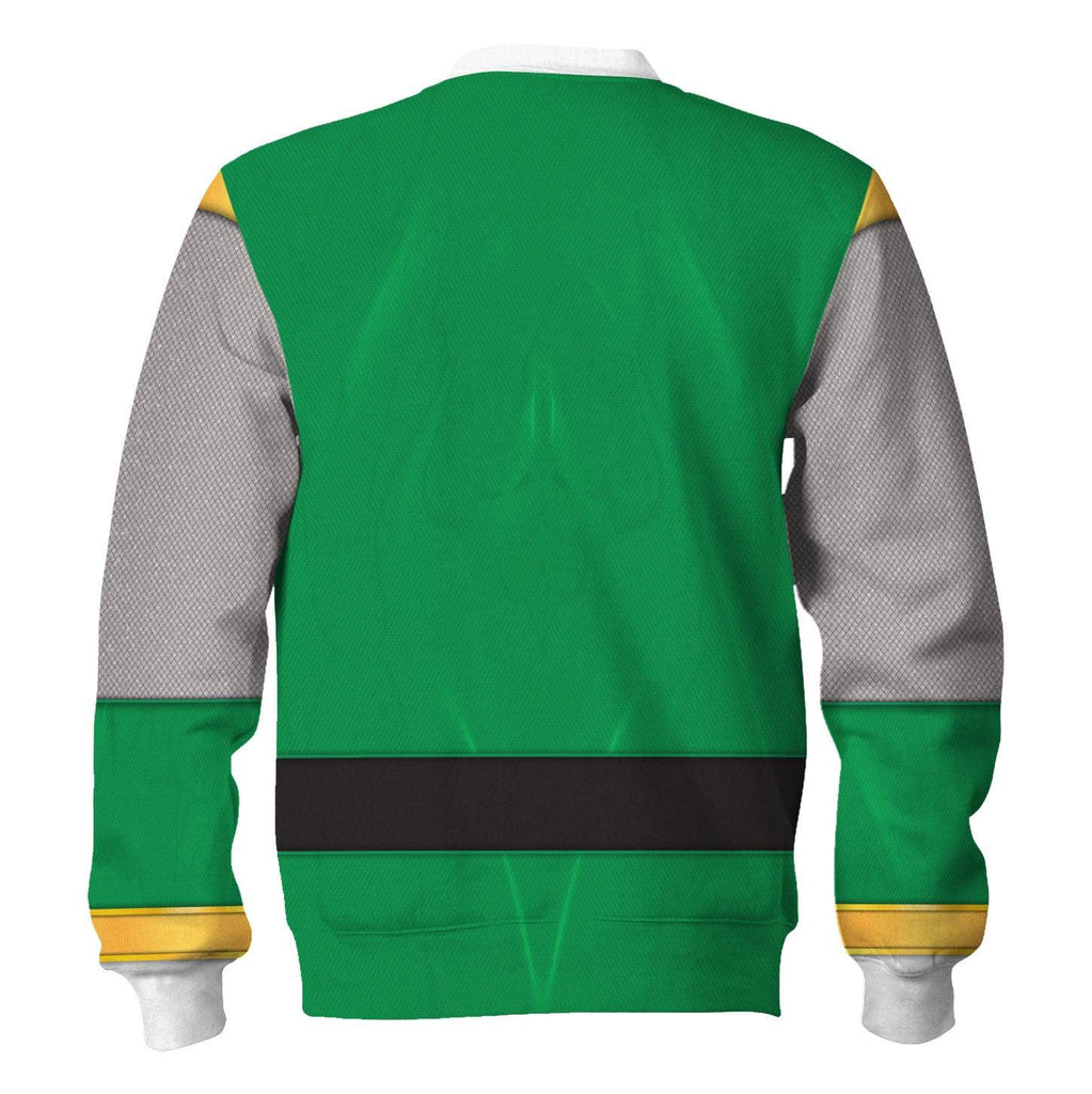 OodieGang Power Rangers Ninja Storm Green Ranger Hoodies Sweatshirt T-shirt Hawaiian Tracksuit - OodieGang.com