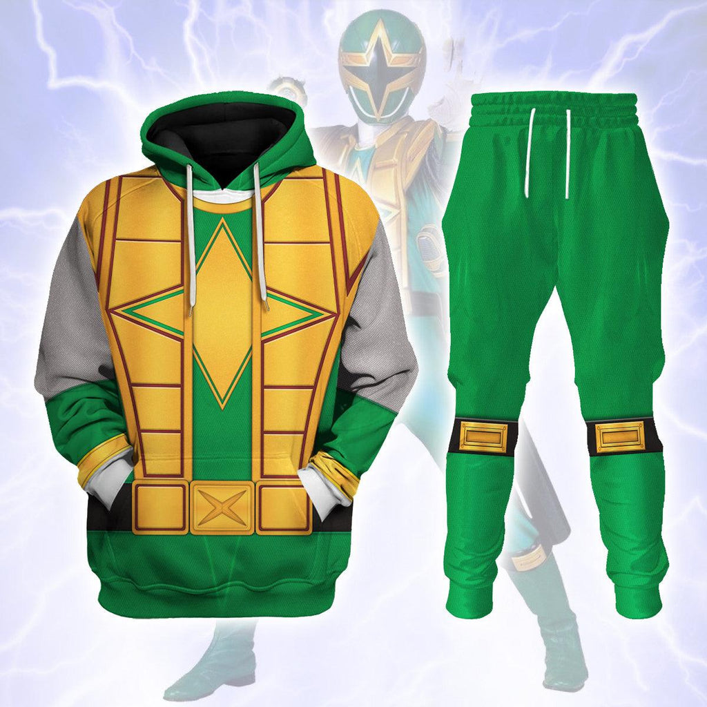 OodieGang Power Rangers Ninja Storm Green Samurai Ranger Hoodies Sweatshirt T-shirt Hawaiian Tracksuit - OodieGang.com