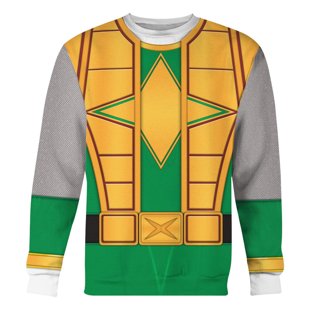 OodieGang Power Rangers Ninja Storm Green Samurai Ranger Hoodies Sweatshirt T-shirt Hawaiian Tracksuit - OodieGang.com