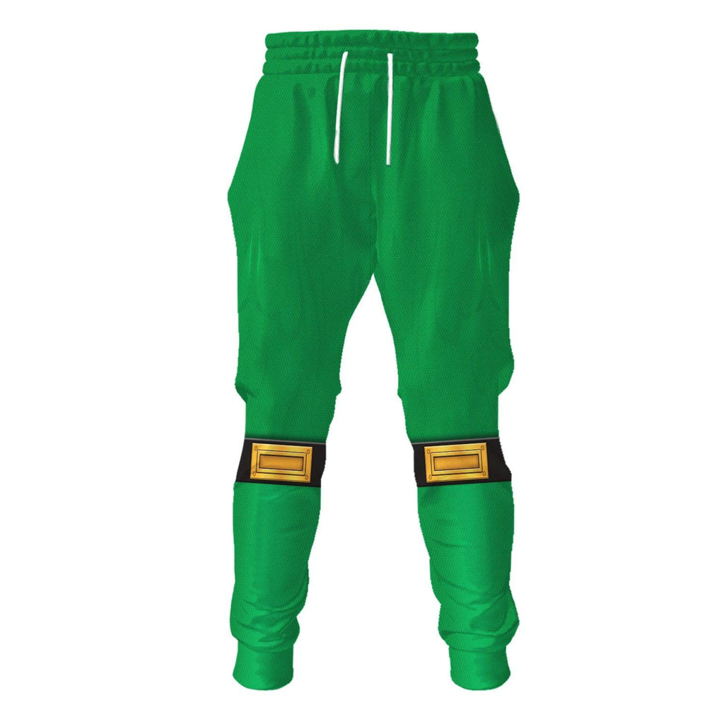 OodieGang Power Rangers Ninja Storm Green Samurai Ranger Hoodies Sweatshirt T-shirt Hawaiian Tracksuit - OodieGang.com