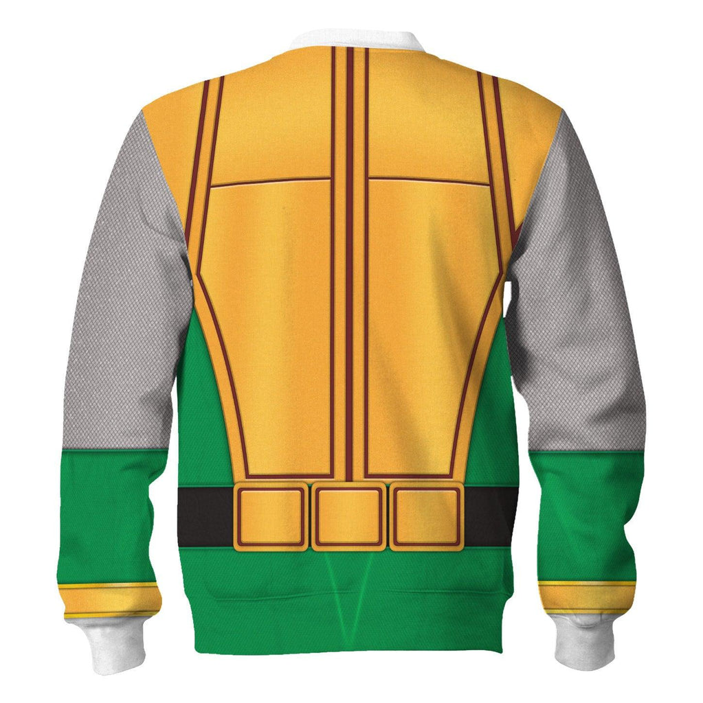 OodieGang Power Rangers Ninja Storm Green Samurai Ranger Hoodies Sweatshirt T-shirt Hawaiian Tracksuit - OodieGang.com