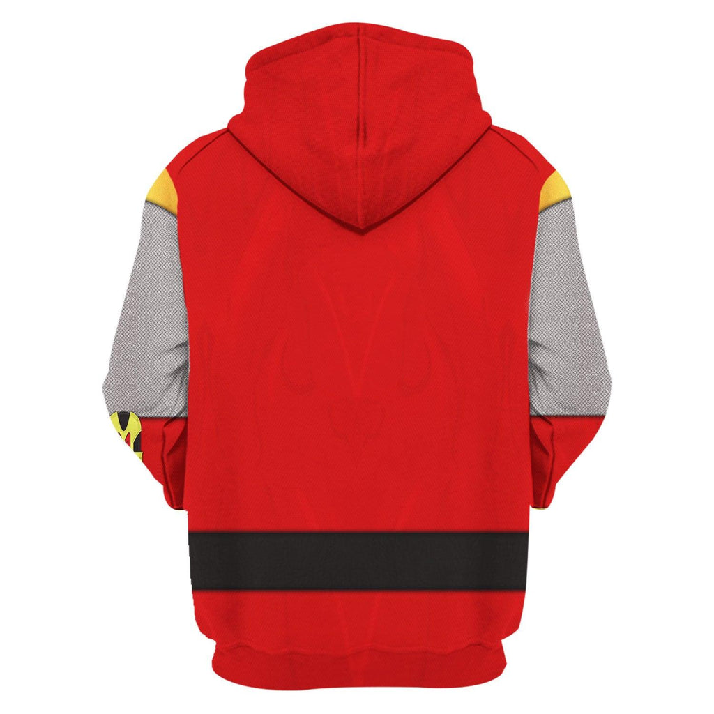 OodieGang Power Rangers Ninja Storm Red Ranger Hoodies Sweatshirt T-shirt Hawaiian Tracksuit - OodieGang.com