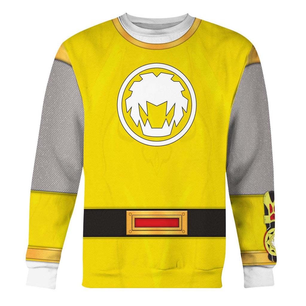 OodieGang Power Rangers Ninja Storm Yellow Ranger Hoodies Sweatshirt T-shirt Hawaiian Tracksuit - OodieGang.com