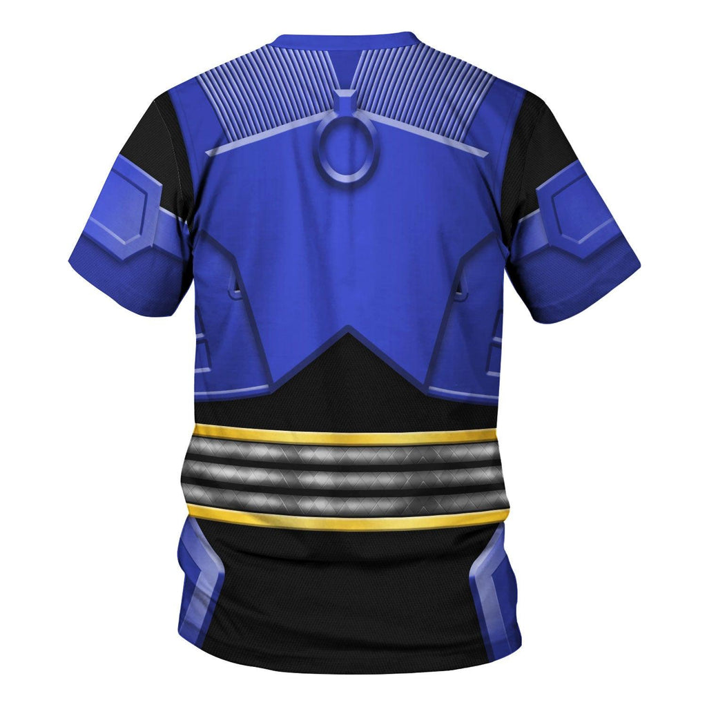 OodieGang Power Rangers Shogun Blue Costume Hoodie Sweatshirt T-Shirt Tracksuit - OodieGang.com