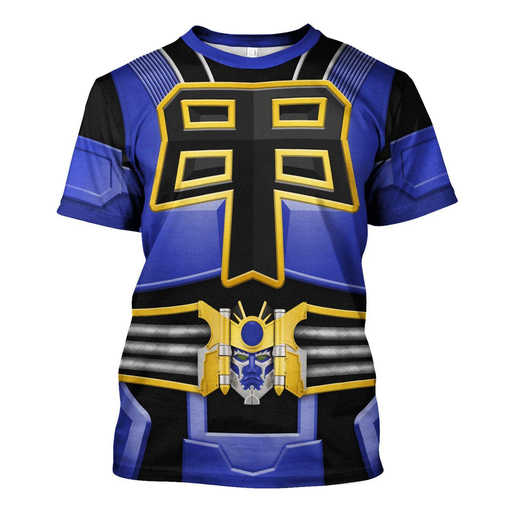 OodieGang Power Rangers Shogun Blue Costume Hoodie Sweatshirt T-Shirt Tracksuit - OodieGang.com