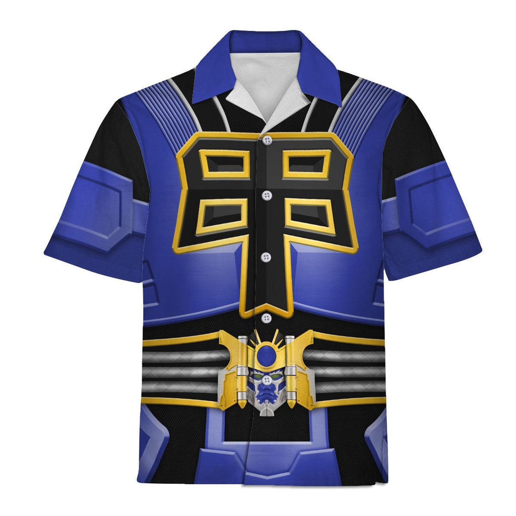 OodieGang Power Rangers Shogun Blue Costume Hoodie Sweatshirt T-Shirt Tracksuit - OodieGang.com