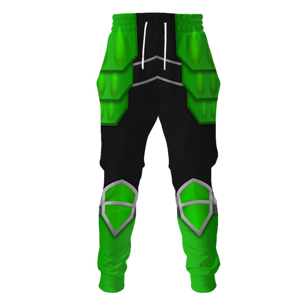 OodieGang Power Rangers Shogun Green Costume Hoodie Sweatshirt T-Shirt Tracksuit - OodieGang.com