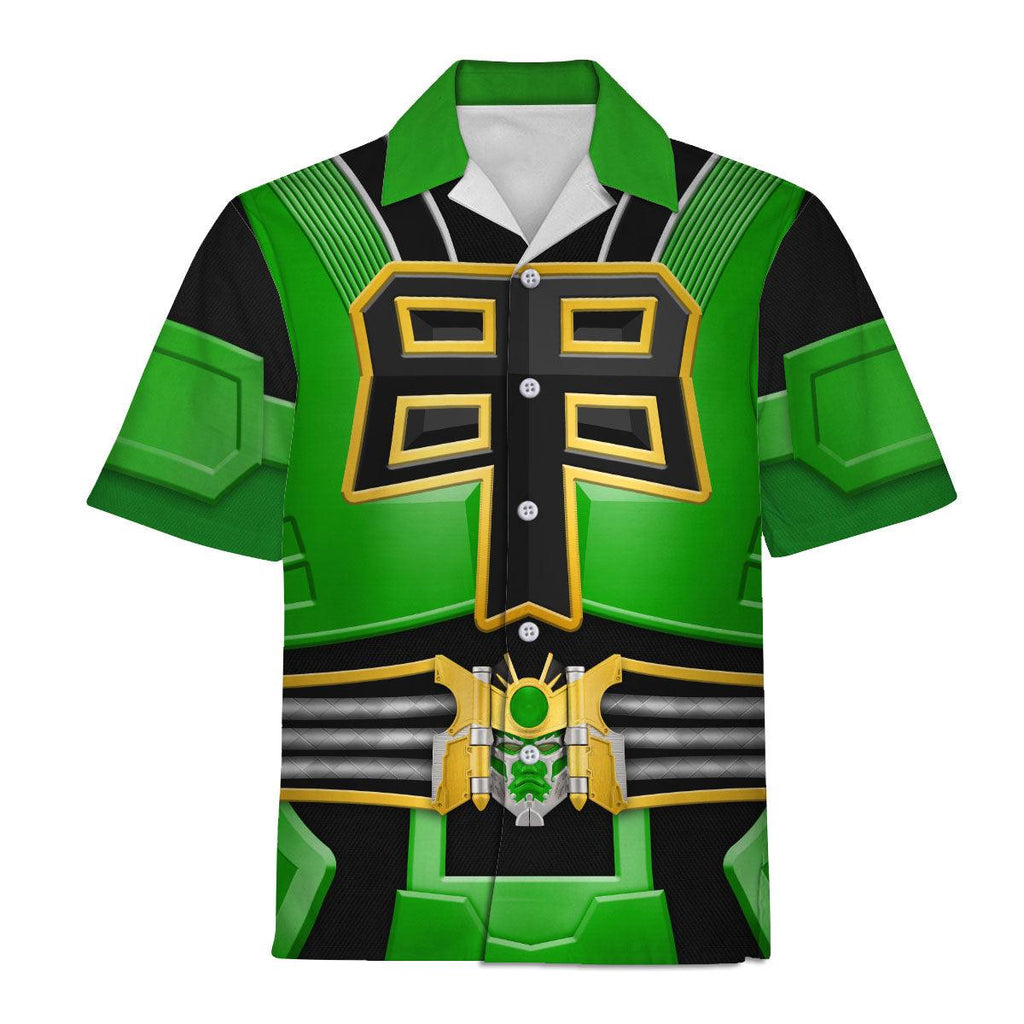 OodieGang Power Rangers Shogun Green Costume Hoodie Sweatshirt T-Shirt Tracksuit - OodieGang.com