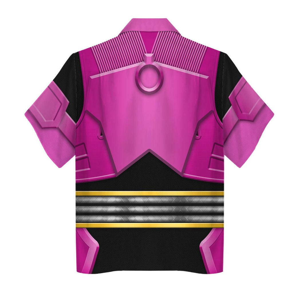 OodieGang Power Rangers Shogun Pink Costume Hoodie Sweatshirt T-Shirt Tracksuit - OodieGang.com