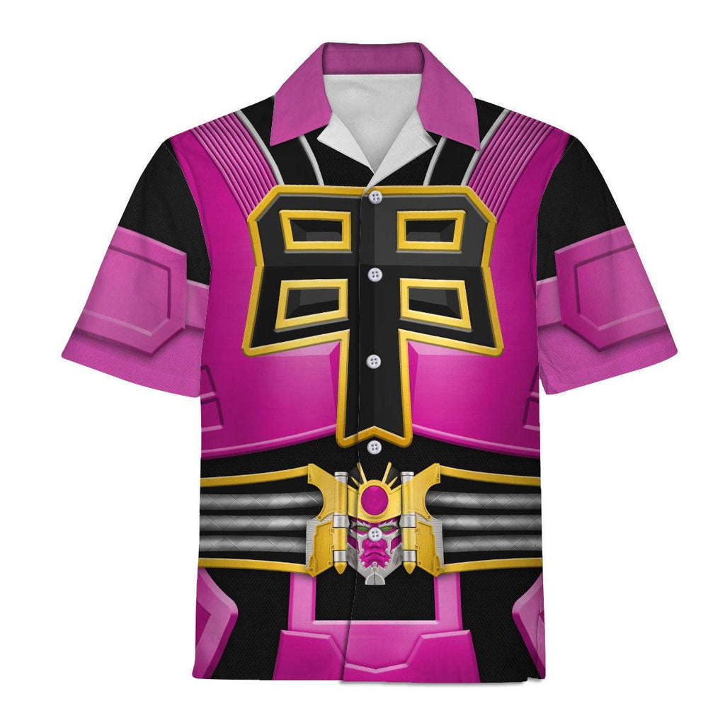 OodieGang Power Rangers Shogun Pink Costume Hoodie Sweatshirt T-Shirt Tracksuit - OodieGang.com