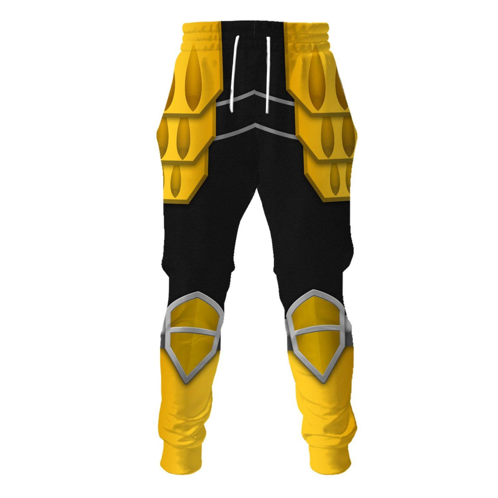 OodieGang Power Rangers Shogun Yellow Costume Hoodie Sweatshirt T-Shirt Tracksuit - OodieGang.com