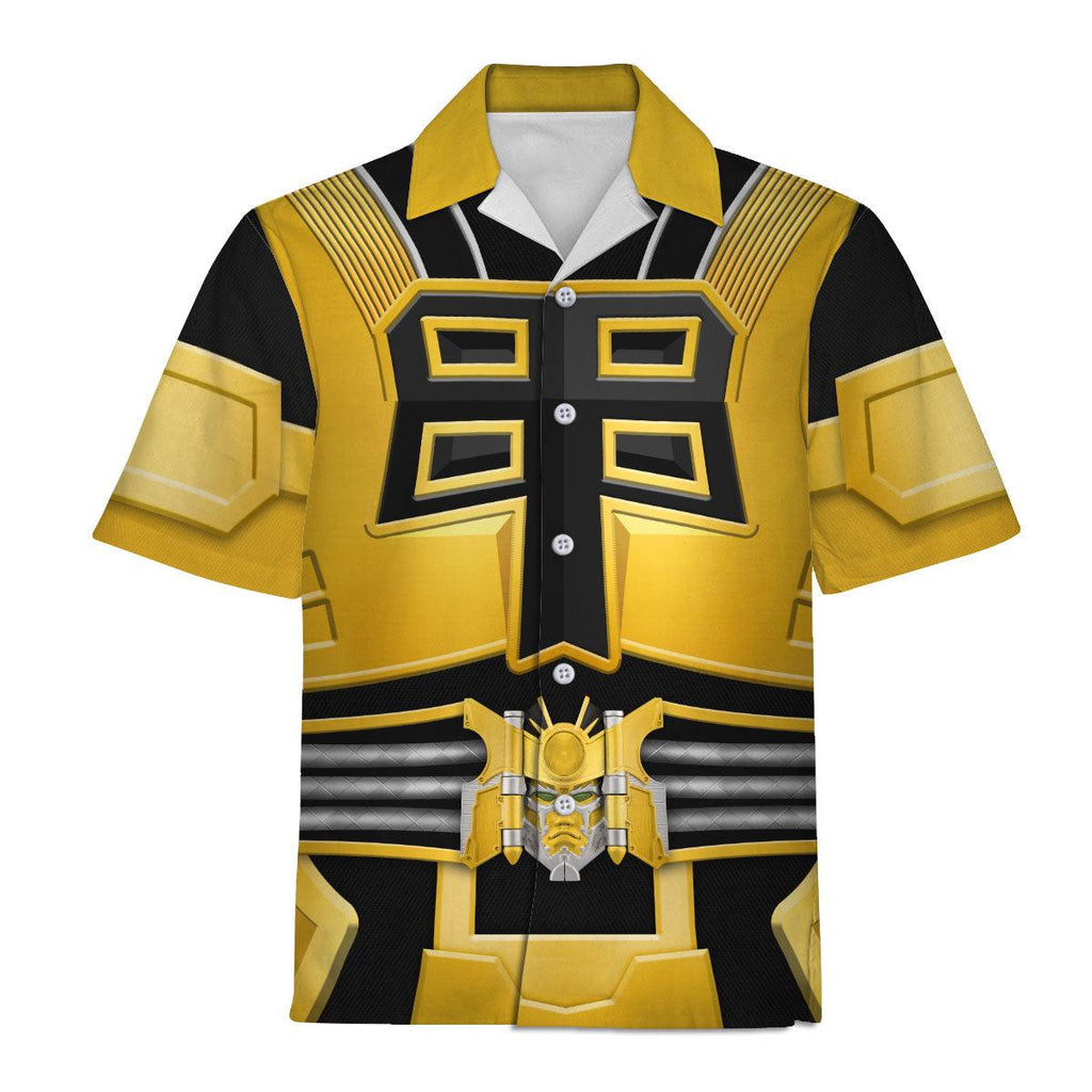 OodieGang Power Rangers Shogun Yellow Costume Hoodie Sweatshirt T-Shirt Tracksuit - OodieGang.com