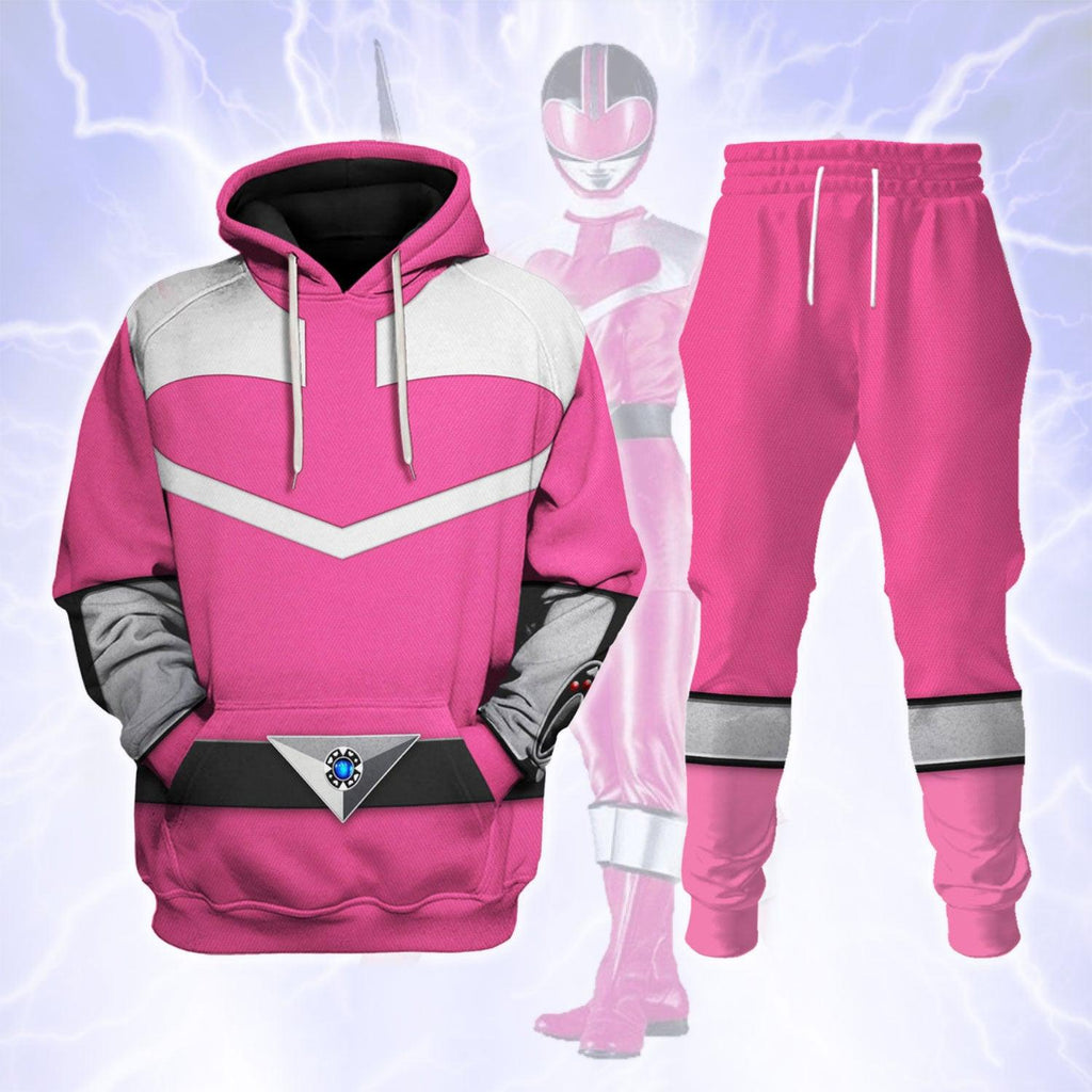 CustomsPig Power Rangers Time Force (2001) Pink Hoodies Sweatshirt T-shirt Hawaiian Tracksuit - CustomsPig.com