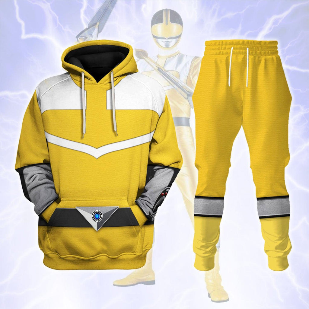 CustomsPig Power Rangers Time Force (2001) Yellow Hoodies Sweatshirt T-shirt Hawaiian Tracksuit - CustomsPig.com