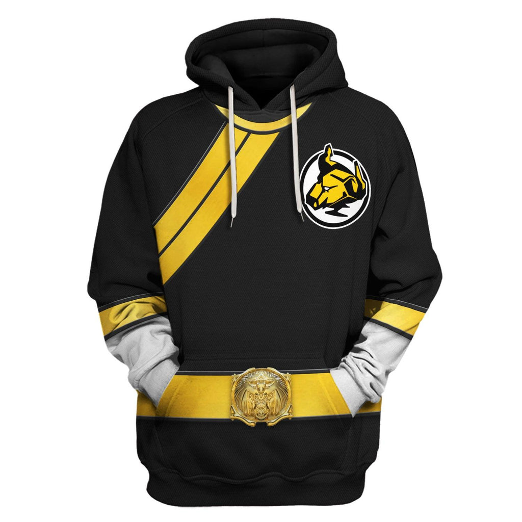 OodieGang Power Rangers Wild Force Black Costume Hoodie Sweatshirt T-Shirt Tracksuit - OodieGang.com