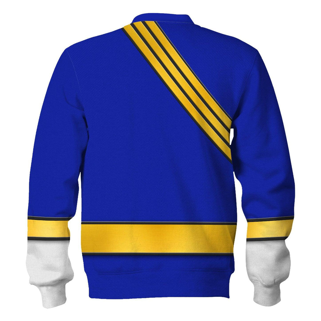 OodieGang Power Rangers Wild Force Blue Costume Hoodie Sweatshirt T-Shirt Tracksuit - OodieGang.com