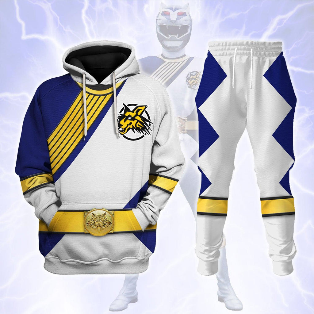 CustomsPig Power Rangers Wild Force Silver Costume Hoodie Sweatshirt T-Shirt Tracksuit - CustomsPig.com