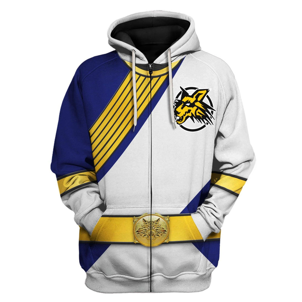 OodieGang Power Rangers Wild Force Silver Costume Hoodie Sweatshirt T-Shirt Tracksuit - OodieGang.com