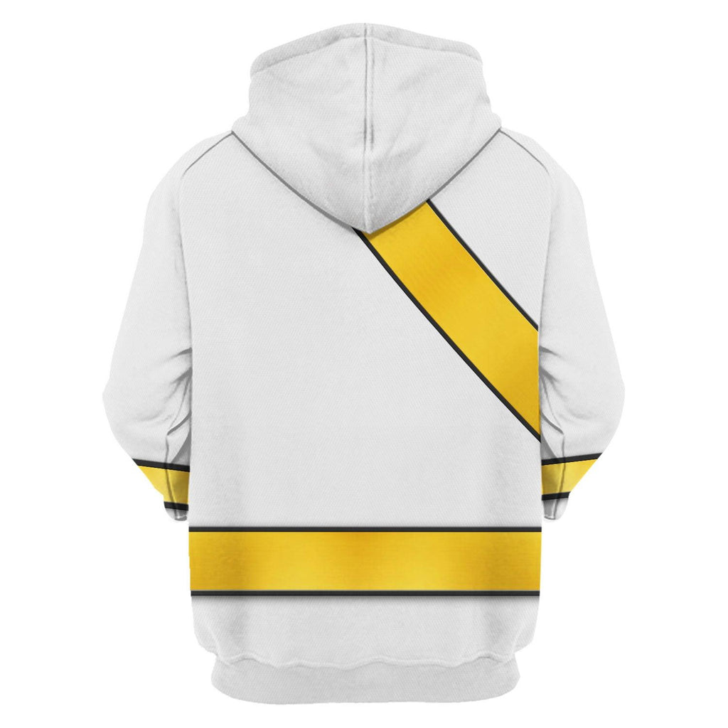 OodieGang Power Rangers Wild Force White Costume Hoodie Sweatshirt T-Shirt Tracksuit - OodieGang.com