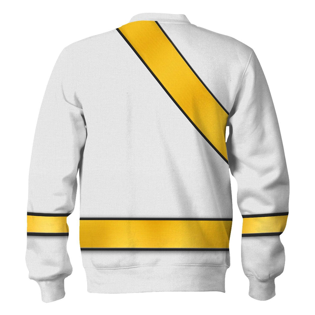 OodieGang Power Rangers Wild Force White Costume Hoodie Sweatshirt T-Shirt Tracksuit - OodieGang.com