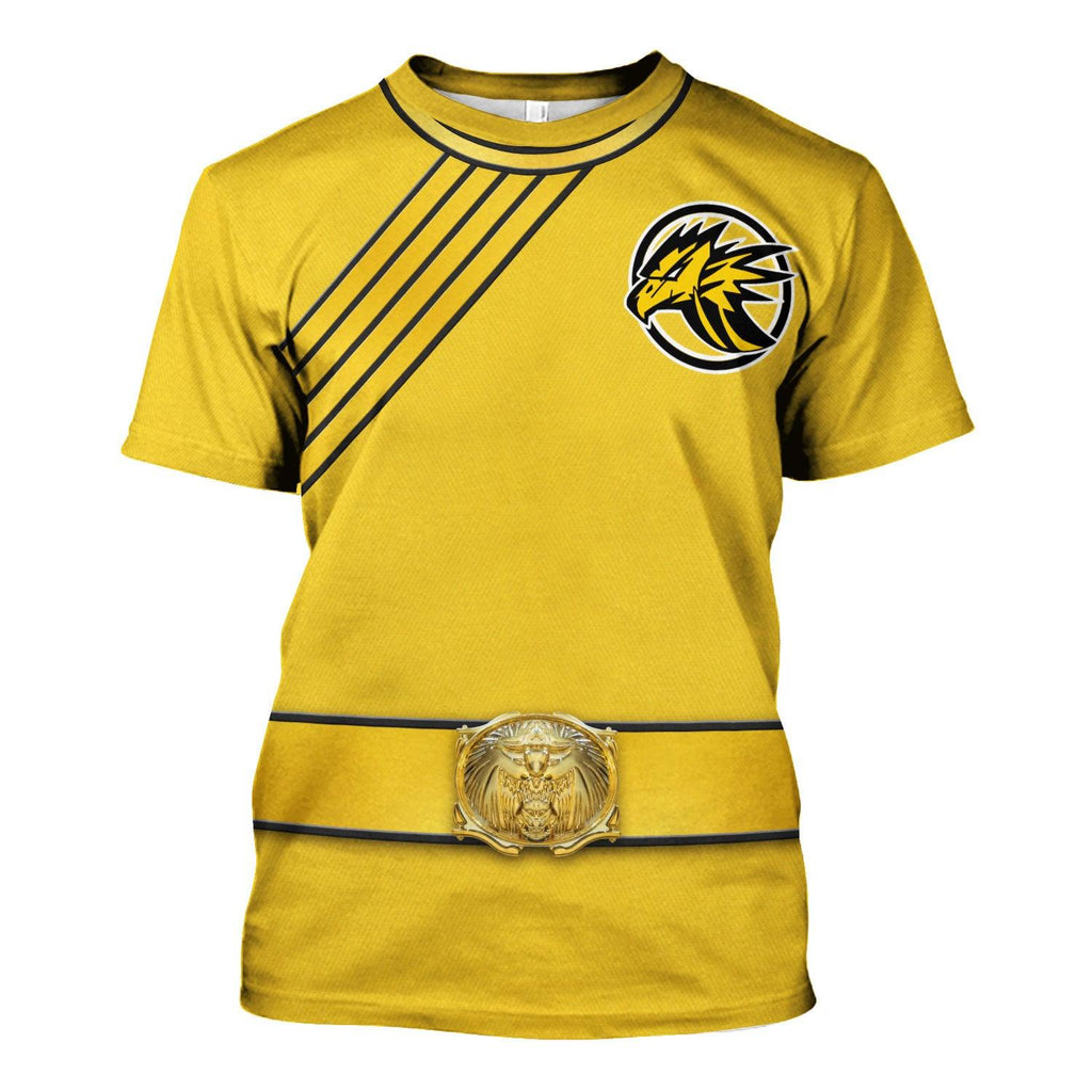 OodieGang Power Rangers Wild Force Yellow Costume Hoodie Sweatshirt T-Shirt Tracksuit - OodieGang.com