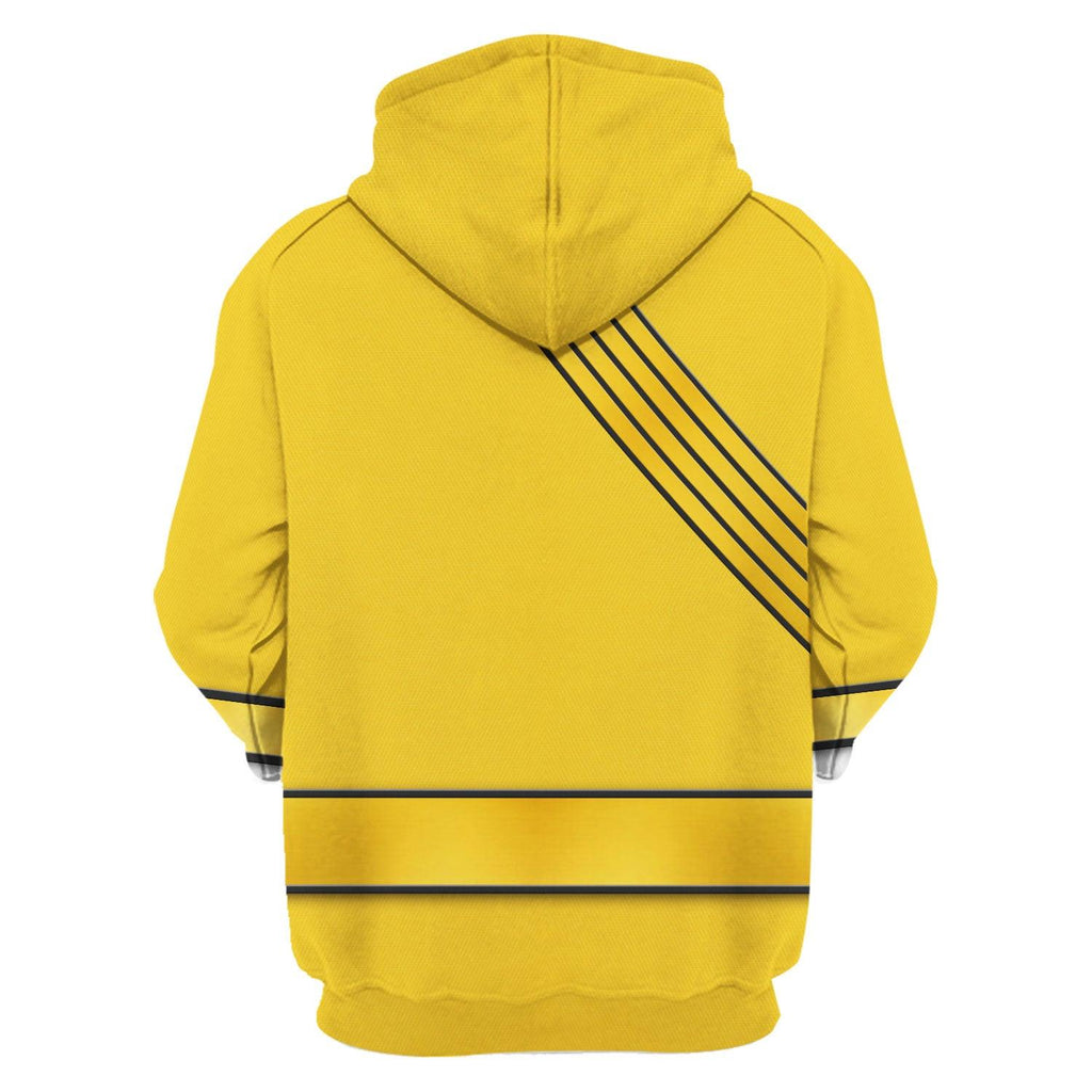 OodieGang Power Rangers Wild Force Yellow Costume Hoodie Sweatshirt T-Shirt Tracksuit - OodieGang.com