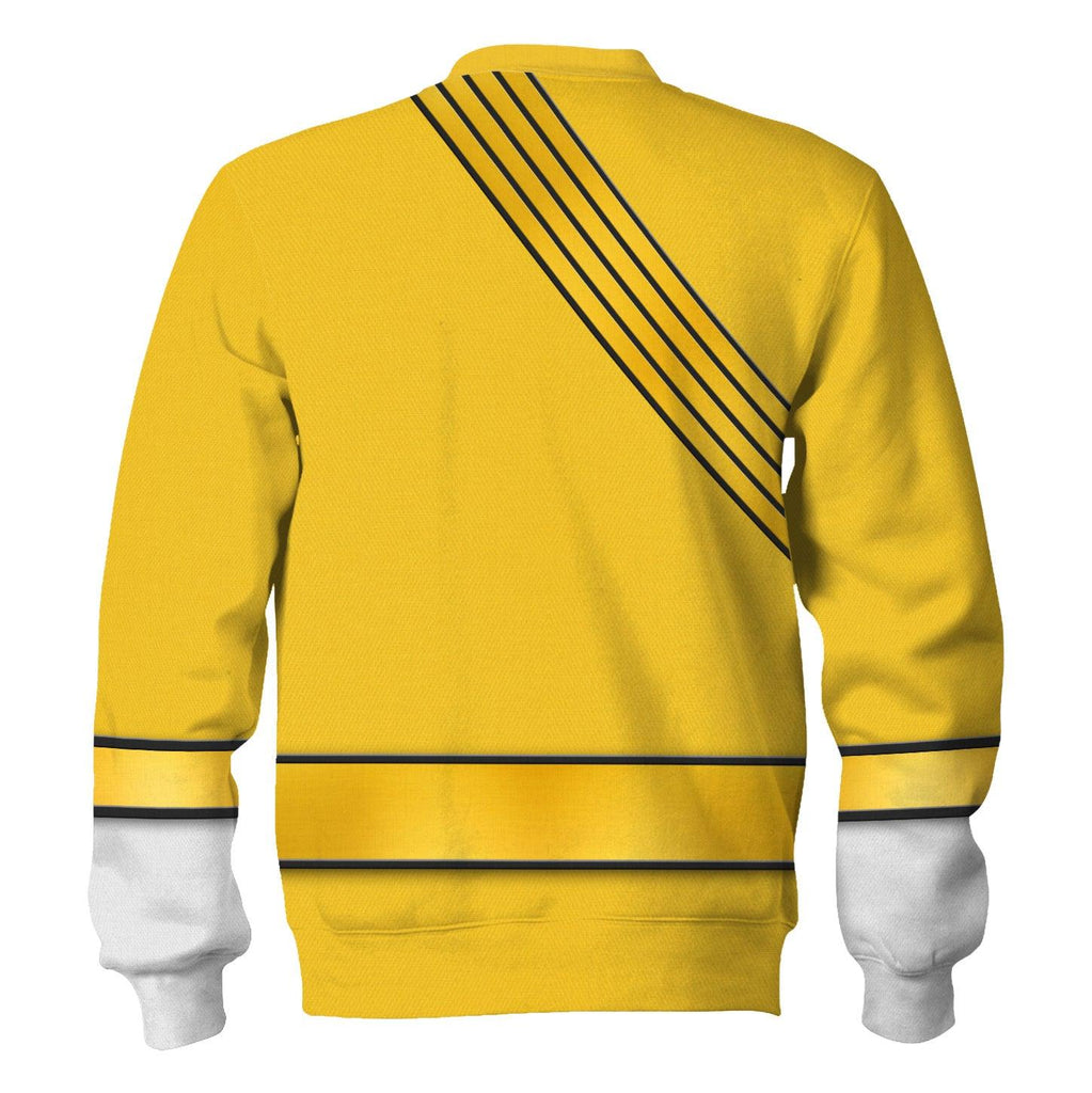 OodieGang Power Rangers Wild Force Yellow Costume Hoodie Sweatshirt T-Shirt Tracksuit - OodieGang.com