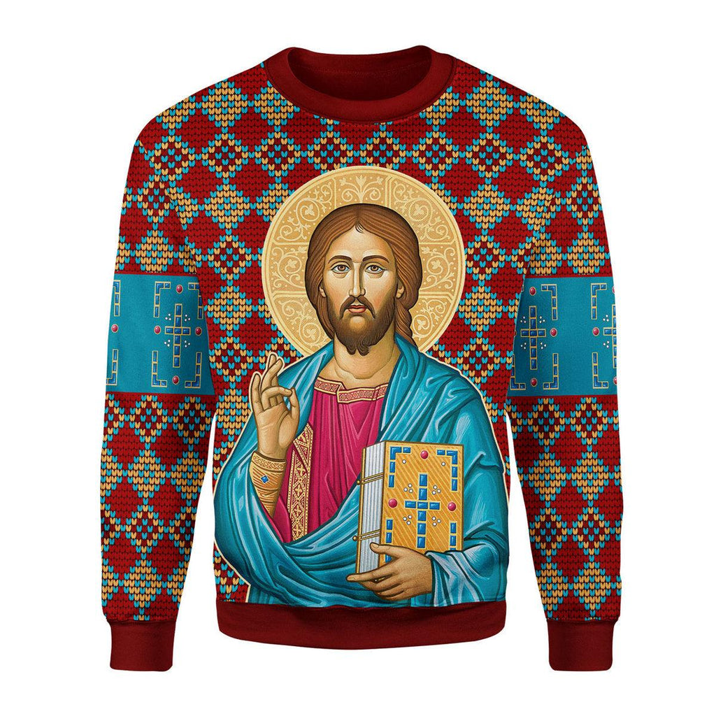 OodieGang Prayer in the Garden Artwork Christmas Sweater - OodieGang.com