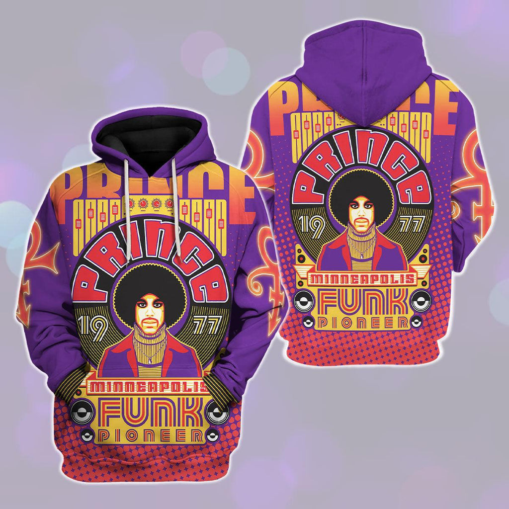 CustomsPig Prince Funk Pioneer Rock Unisex Pullover Hoodie, Sweatshirt, T-Shirt - CustomsPig.com