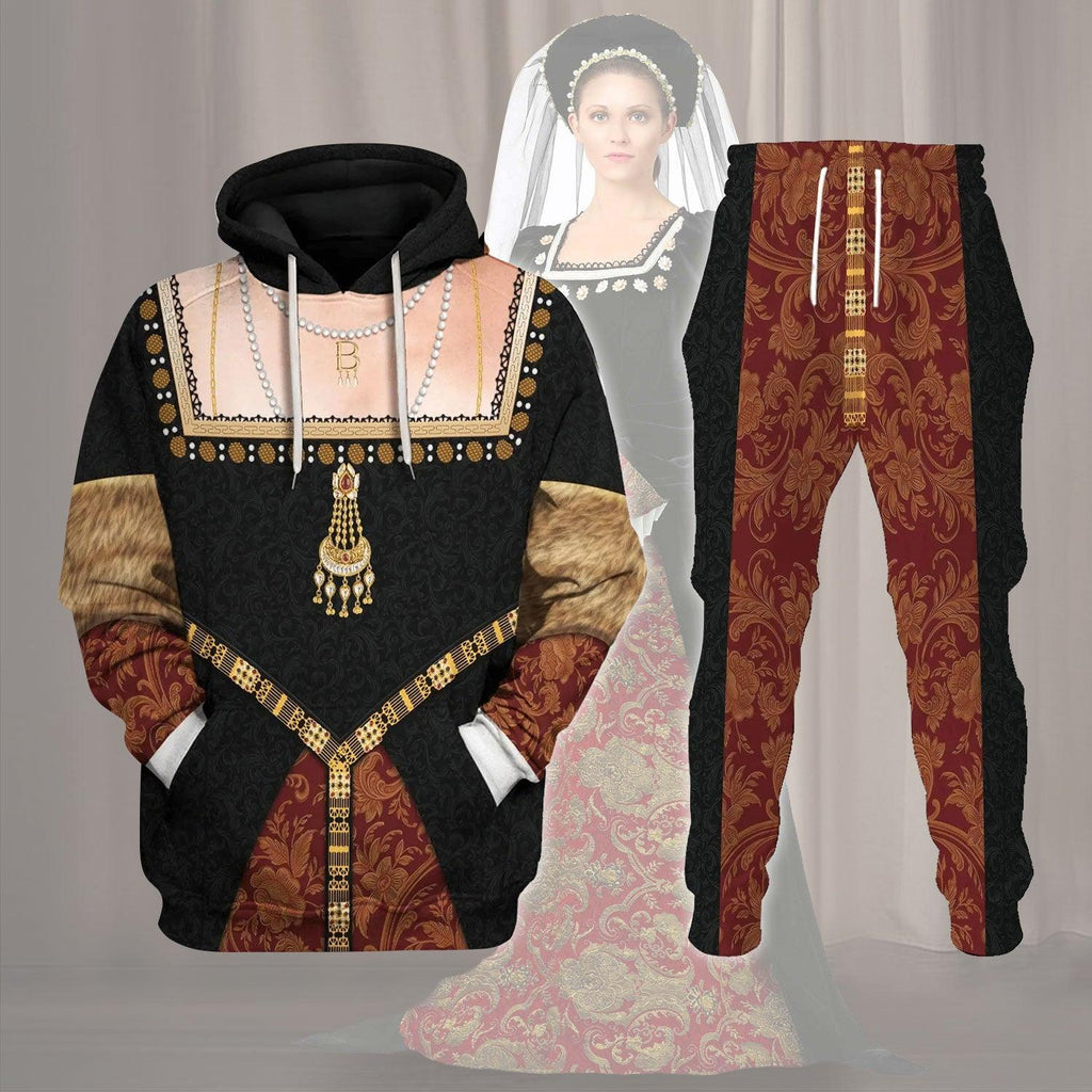 OodieGang Queen Anne Boleyn Costume Hoodie Sweatshirt T-Shirt Tracksuit - OodieGang.com