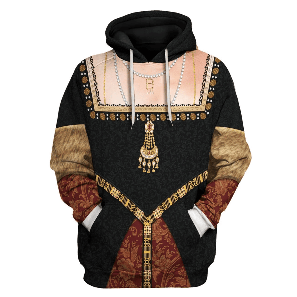 OodieGang Queen Anne Boleyn Costume Hoodie Sweatshirt T-Shirt Tracksuit - OodieGang.com