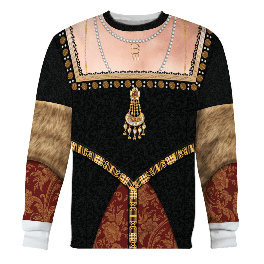 OodieGang Queen Anne Boleyn Costume Hoodie Sweatshirt T-Shirt Tracksuit - OodieGang.com