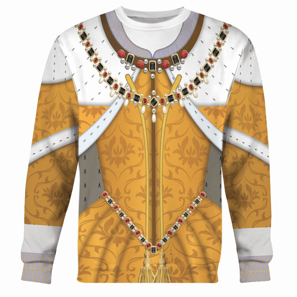 OodieGang Queen Elizabeth I Queen of England and Ireland Costume Hoodie Sweatshirt T-Shirt Tracksuit - OodieGang.com