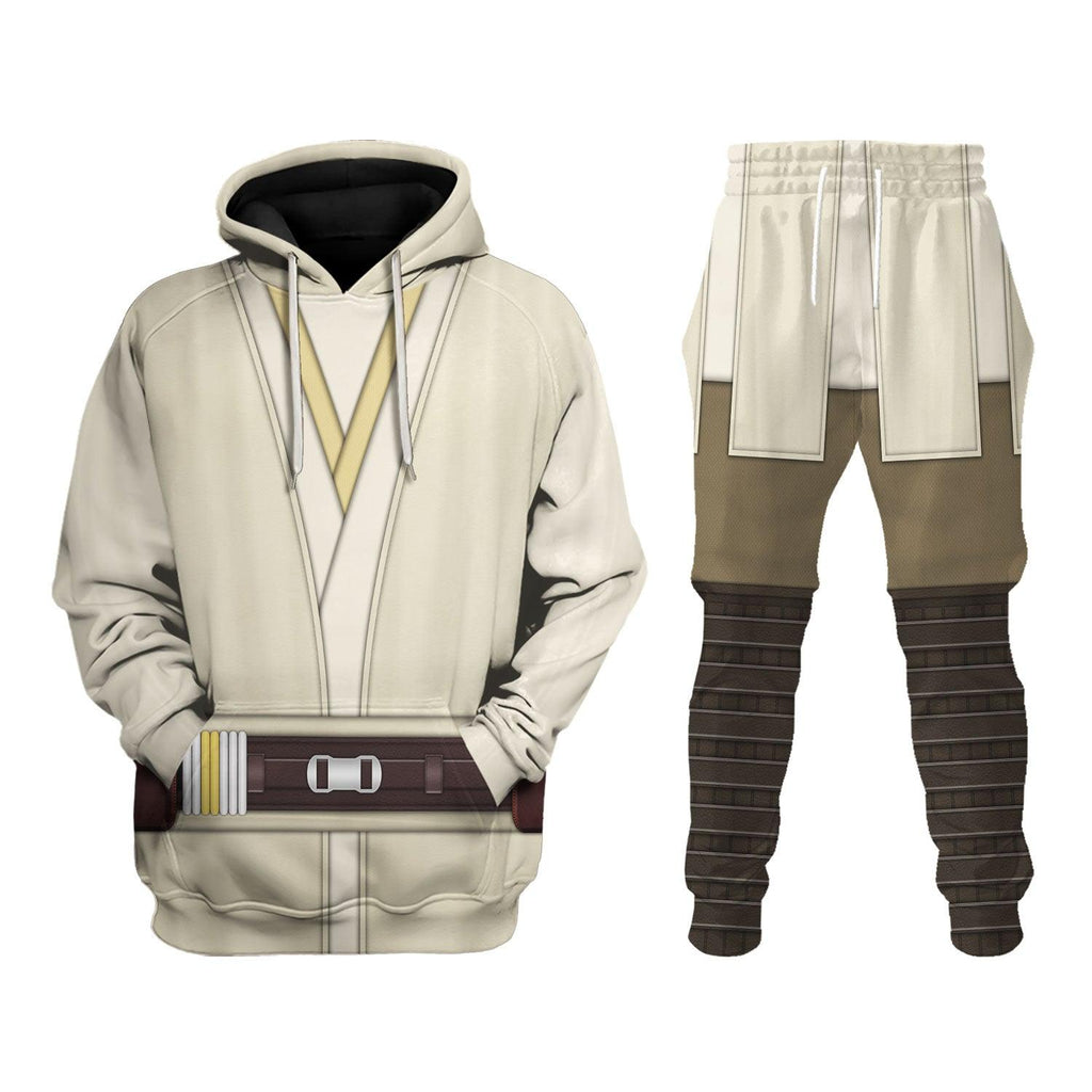 OodieGang Qui-Gon Jinn's Jedi Robes Costume Hoodie Sweatshirt T-Shirt Sweatpants - OodieGang.com