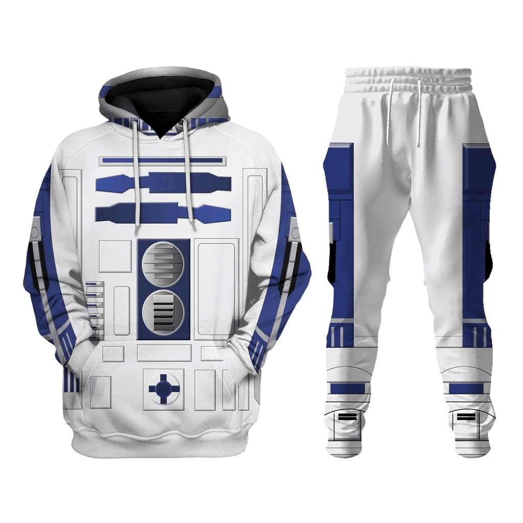 OodieGang R2 D2 Robot Costume Hoodie Sweatshirt T-Shirt Sweatpants - OodieGang.com