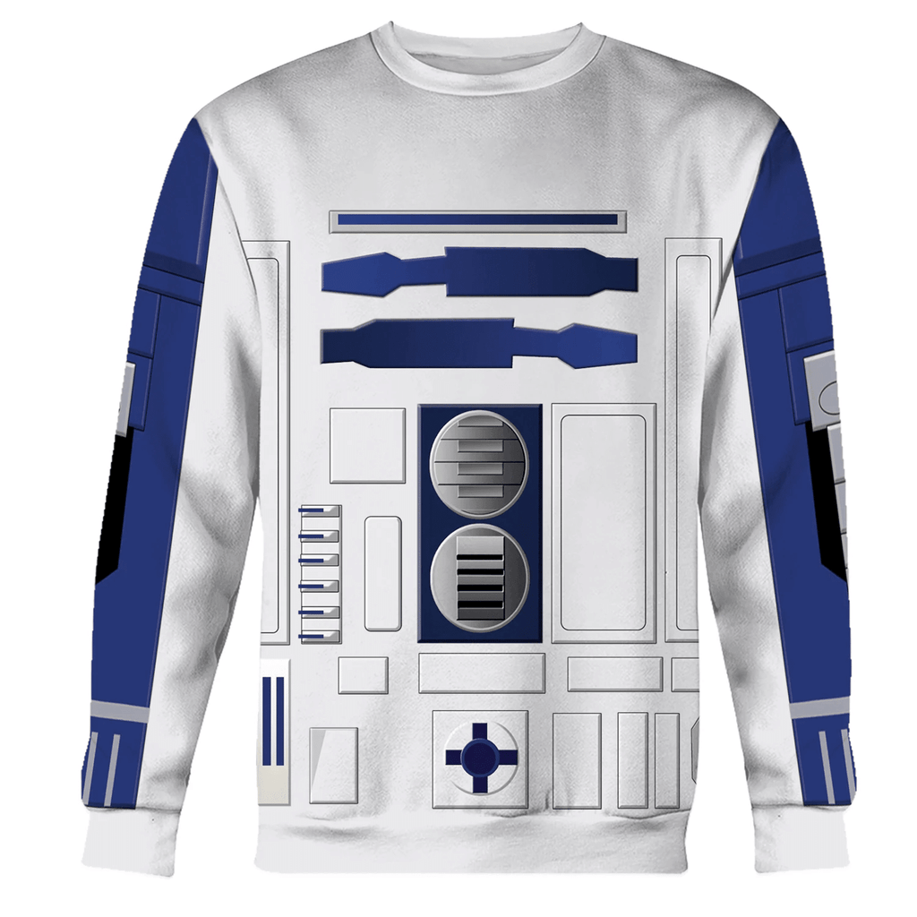 OodieGang R2 D2 Robot Costume Hoodie Sweatshirt T-Shirt Sweatpants - OodieGang.com