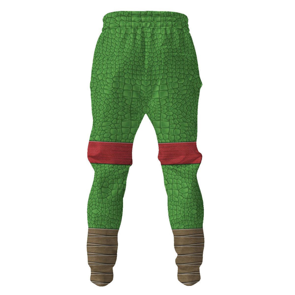 OodieGang Raphael Ninja Turtles Costume Hoodie Sweatshirt T-Shirt ZipHoodie Sweatpants - OodieGang.com