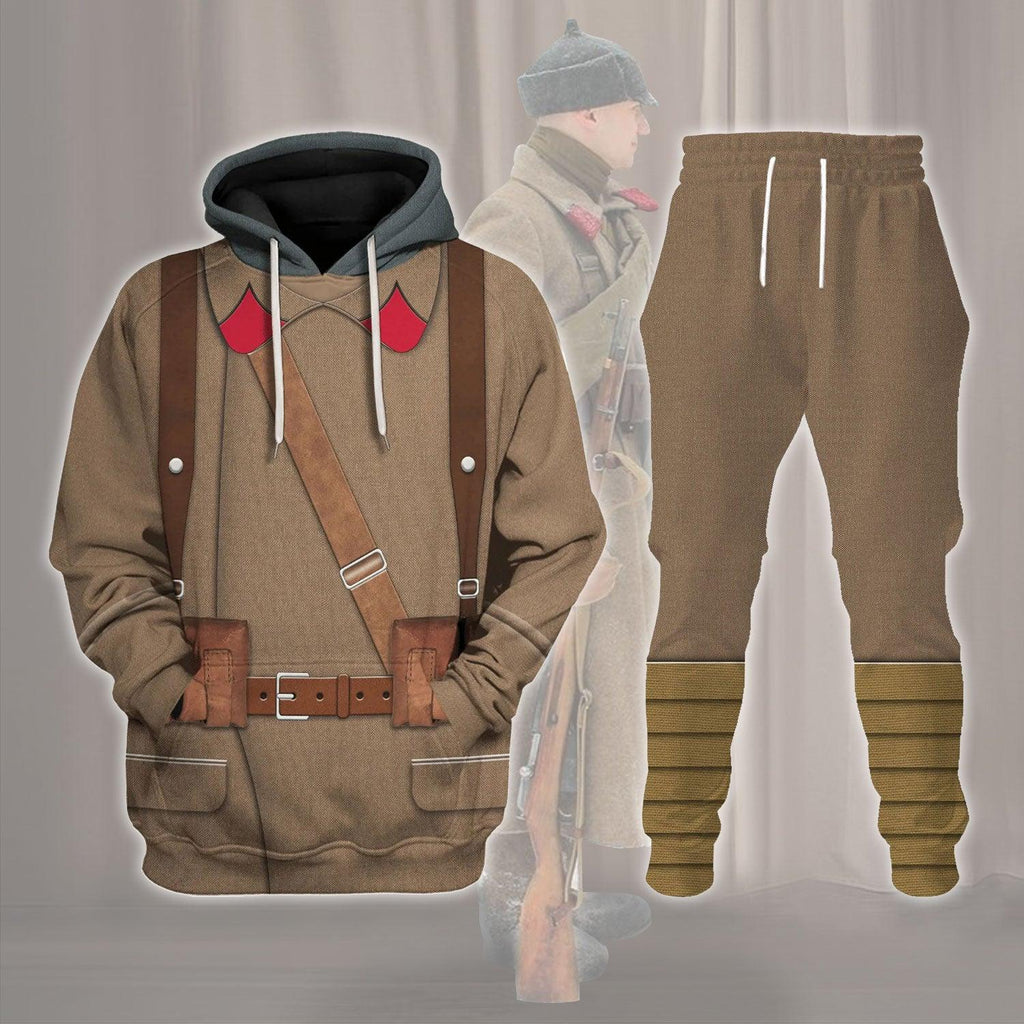 OodieGang Red Army in Winter War 39-40 Costume Hoodie Sweatshirt T-Shirt Tracksuit - OodieGang.com