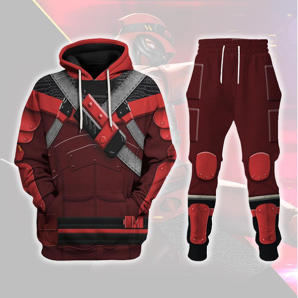 OodieGang Red Ninja Viper Costumes Hoodie Sweatshirt T-Shirt - OodieGang