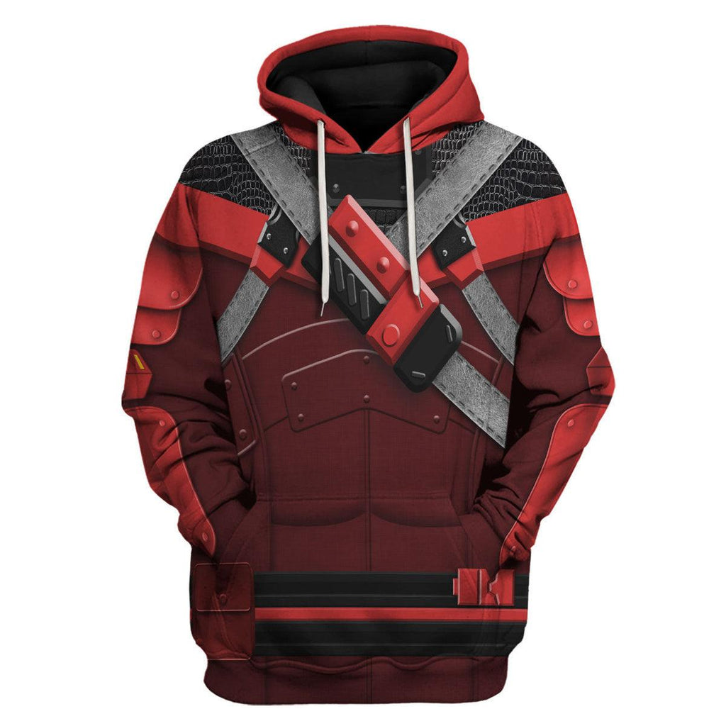 OodieGang Red Ninja Viper Costumes Hoodie Sweatshirt T-Shirt - OodieGang