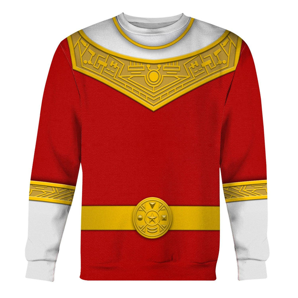 OodieGang Red Power Rangers Zeo Hoodies Sweatshirt T-shirt Hawaiian Tracksuit - OodieGang.com