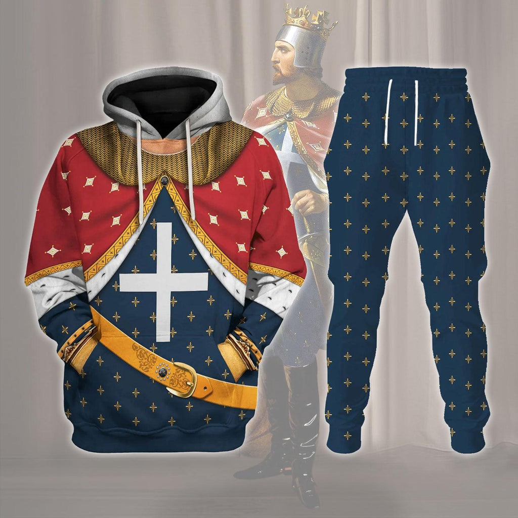 OodieGang Richard I of England The Lionhearted Costume Hoodie Sweatshirt T-Shirt Tracksuit - OodieGang.com