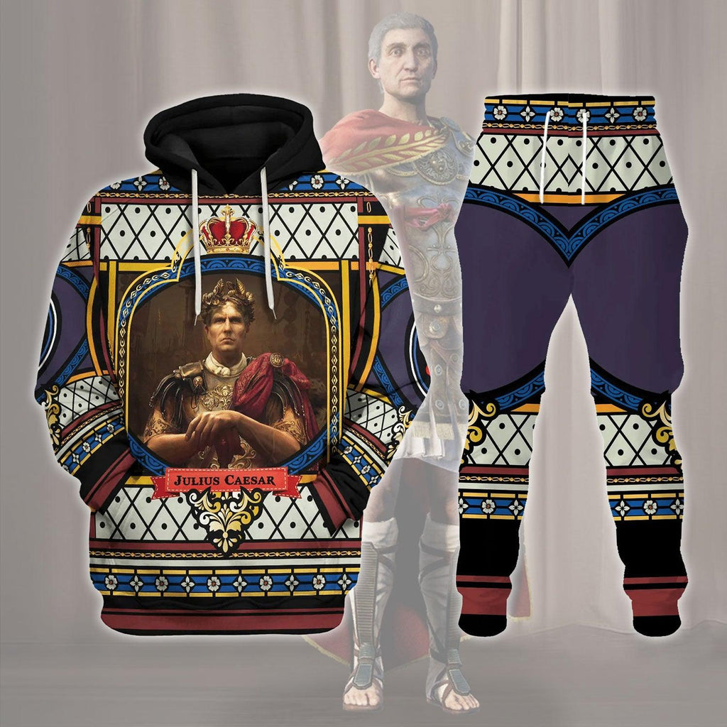 OodieGang Roman General Gaius Julius Caesar Costume Hoodie Sweatshirt T-Shirt Tracksuit - OodieGang.com